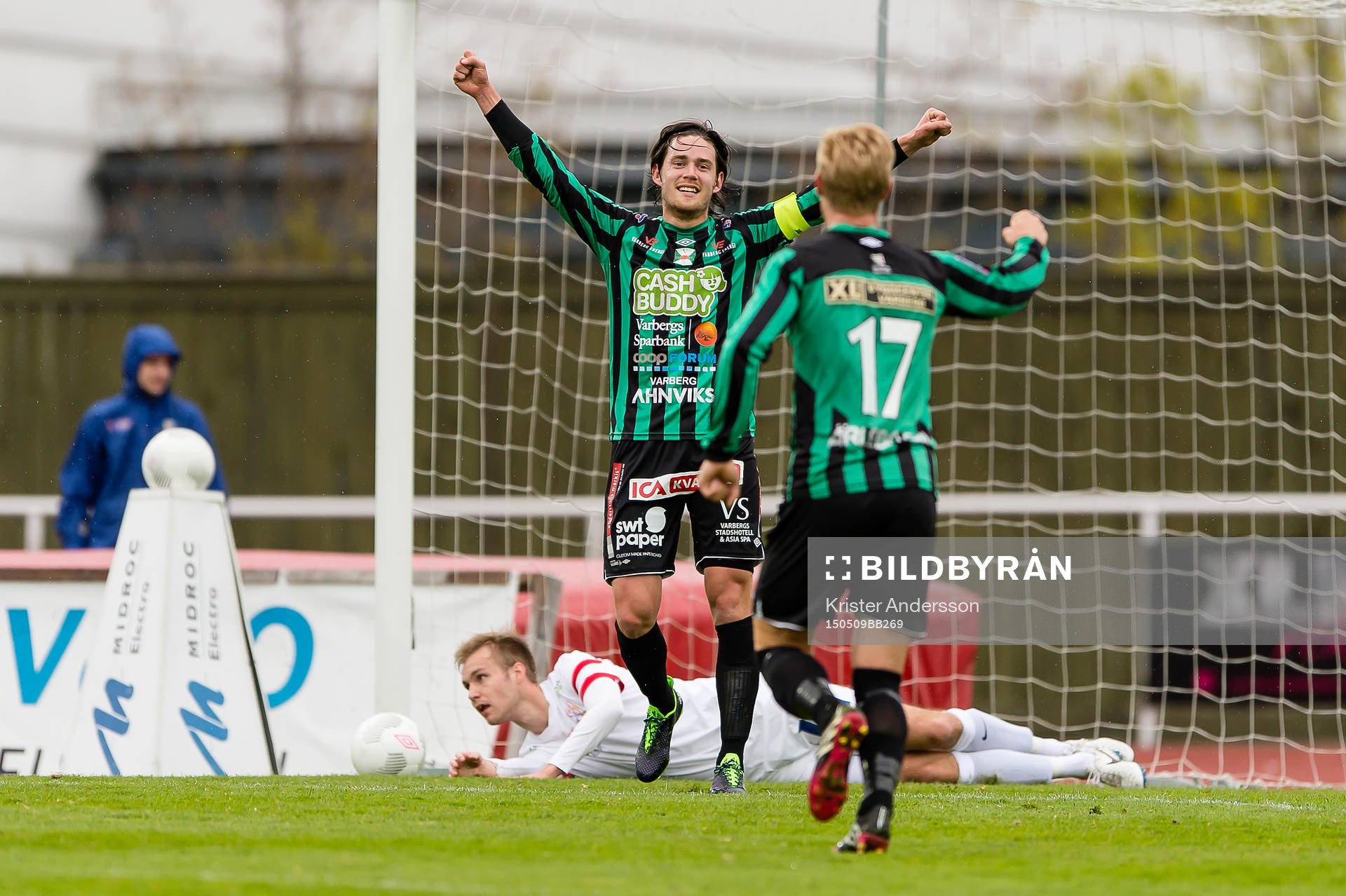 Varbergs Robin Tranberg jublar