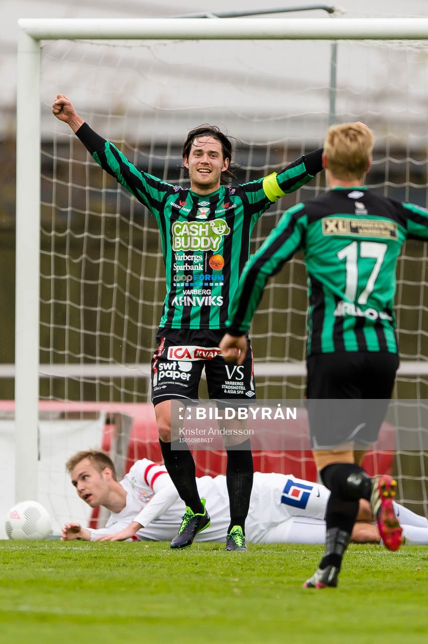 Varbergs Robin Tranberg jublar