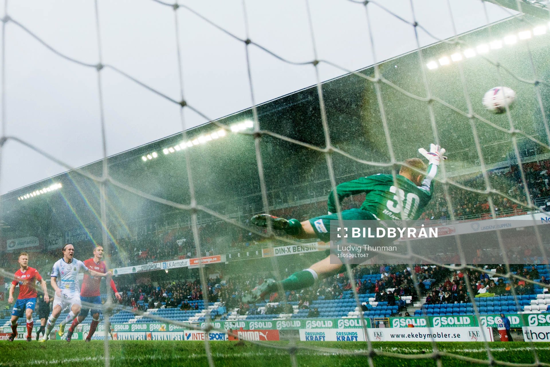 Gefles 0-1 av Johan Bertilsson (ej bild) går in bakom