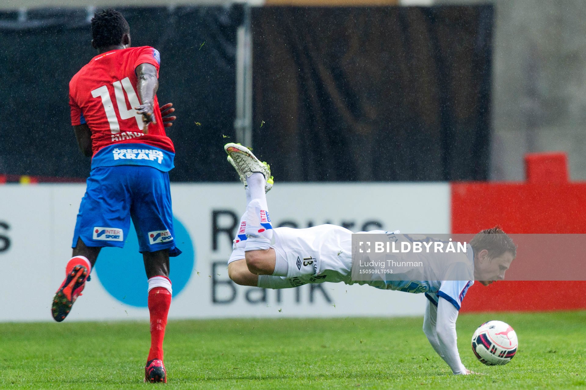 Gefles Johan Bertilsson faller