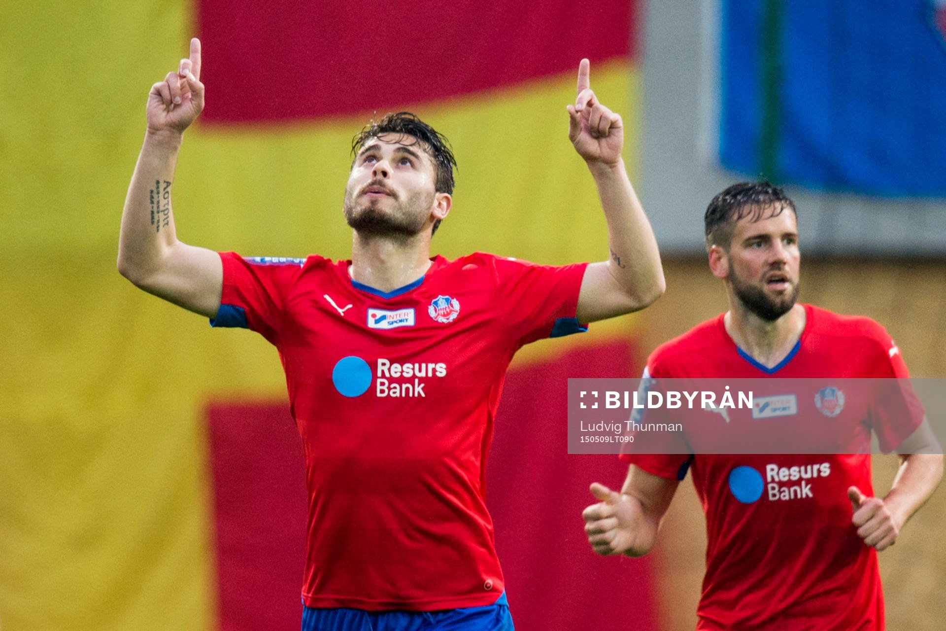 Helsingborgs Astrit Ajdarevic jublar