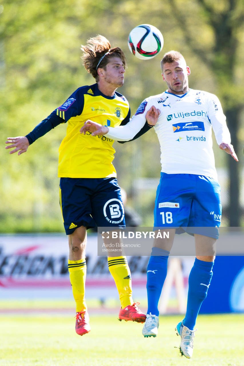 Ängelholms Johan Eiswohld och Värnamos Joel Löw i