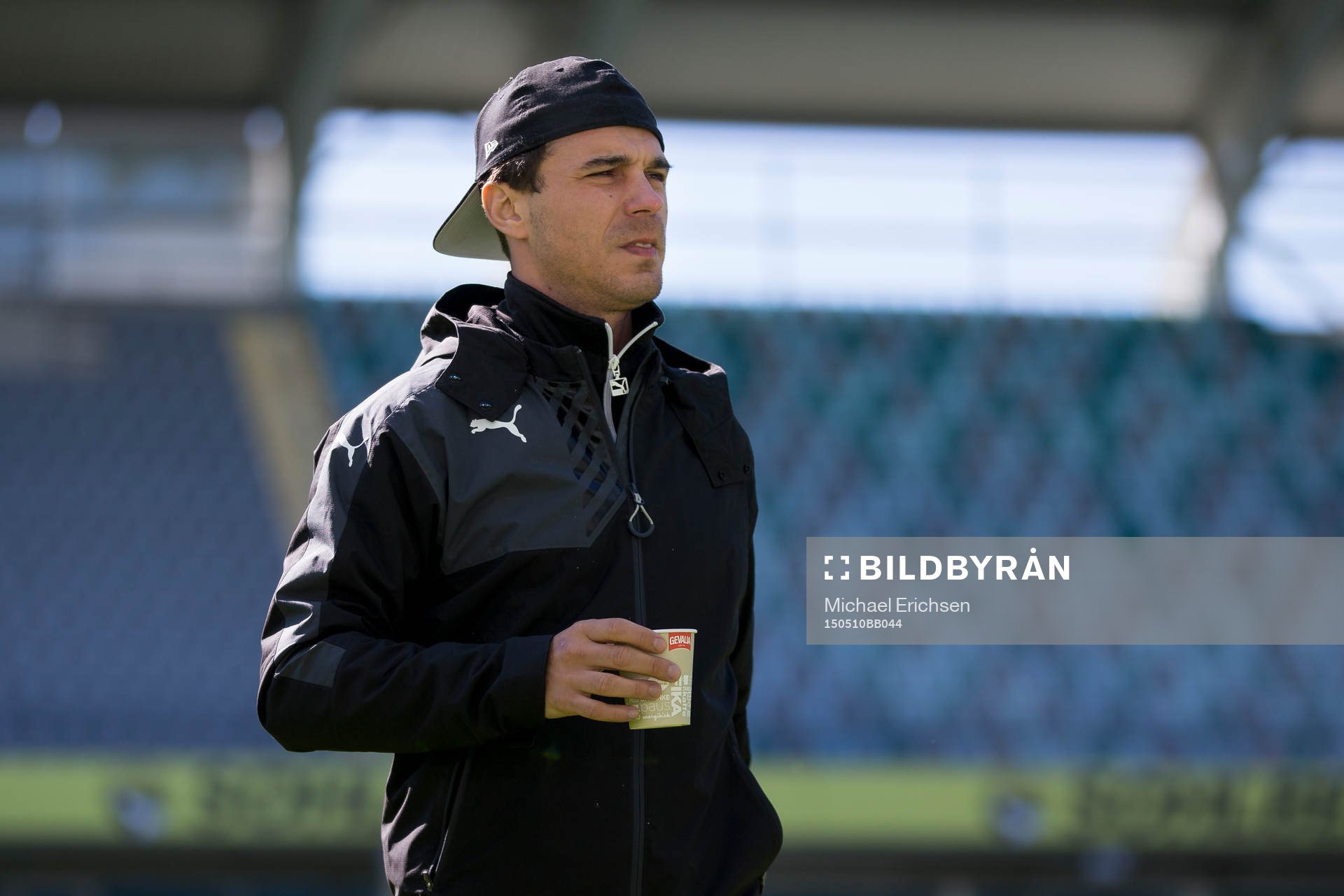 Örebros Nordin Gerzic innan fotbollsmatchen i Allsvenskan