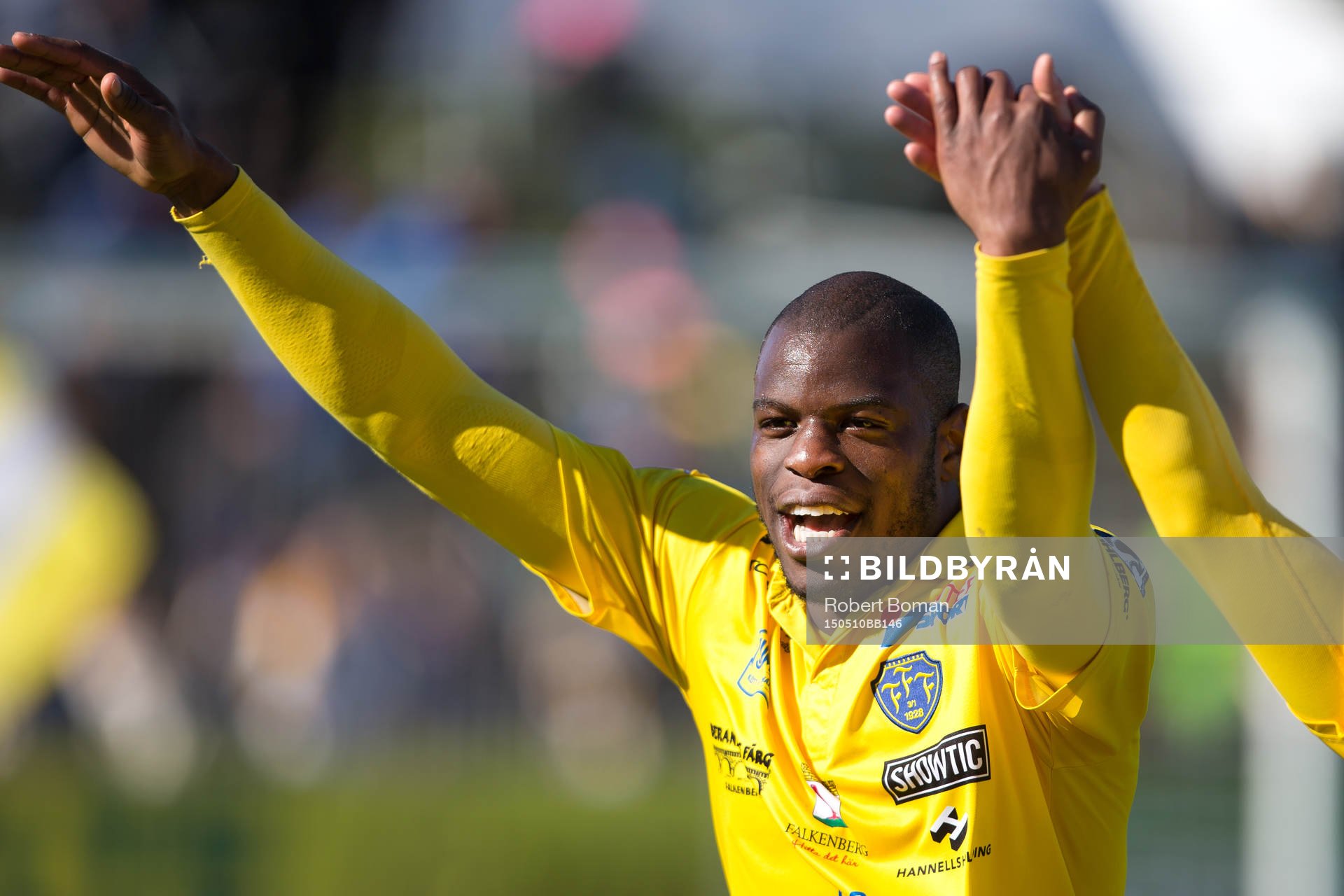 Falkenbergs Hakeem Araba jublar