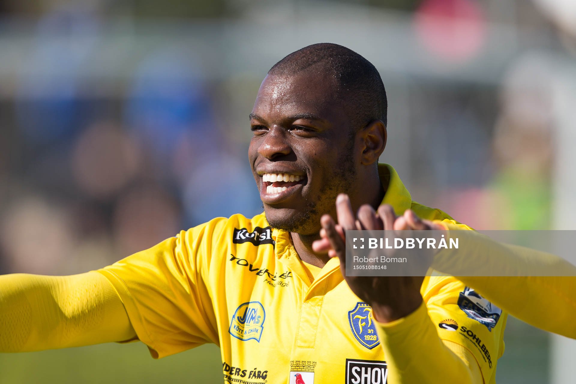 Falkenbergs Hakeem Araba jublar