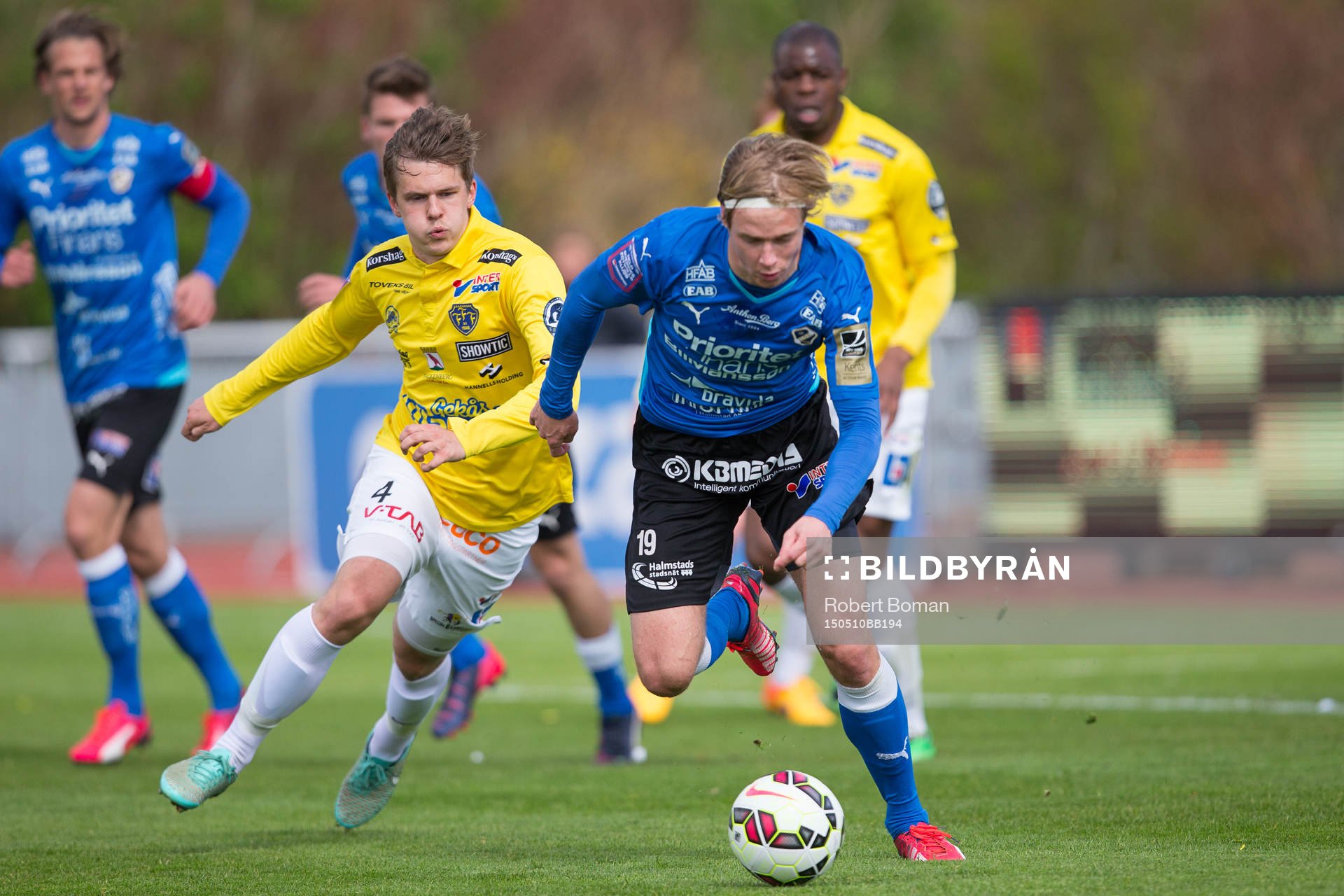 Halmstads Snorre Krogsgård och Falkenbergs Daniel Johansson