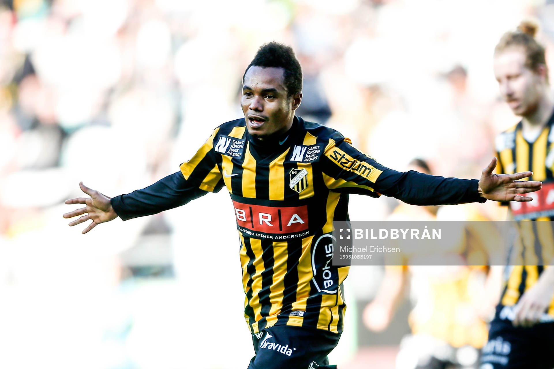 Häckens Nasiru Mohammed jublar