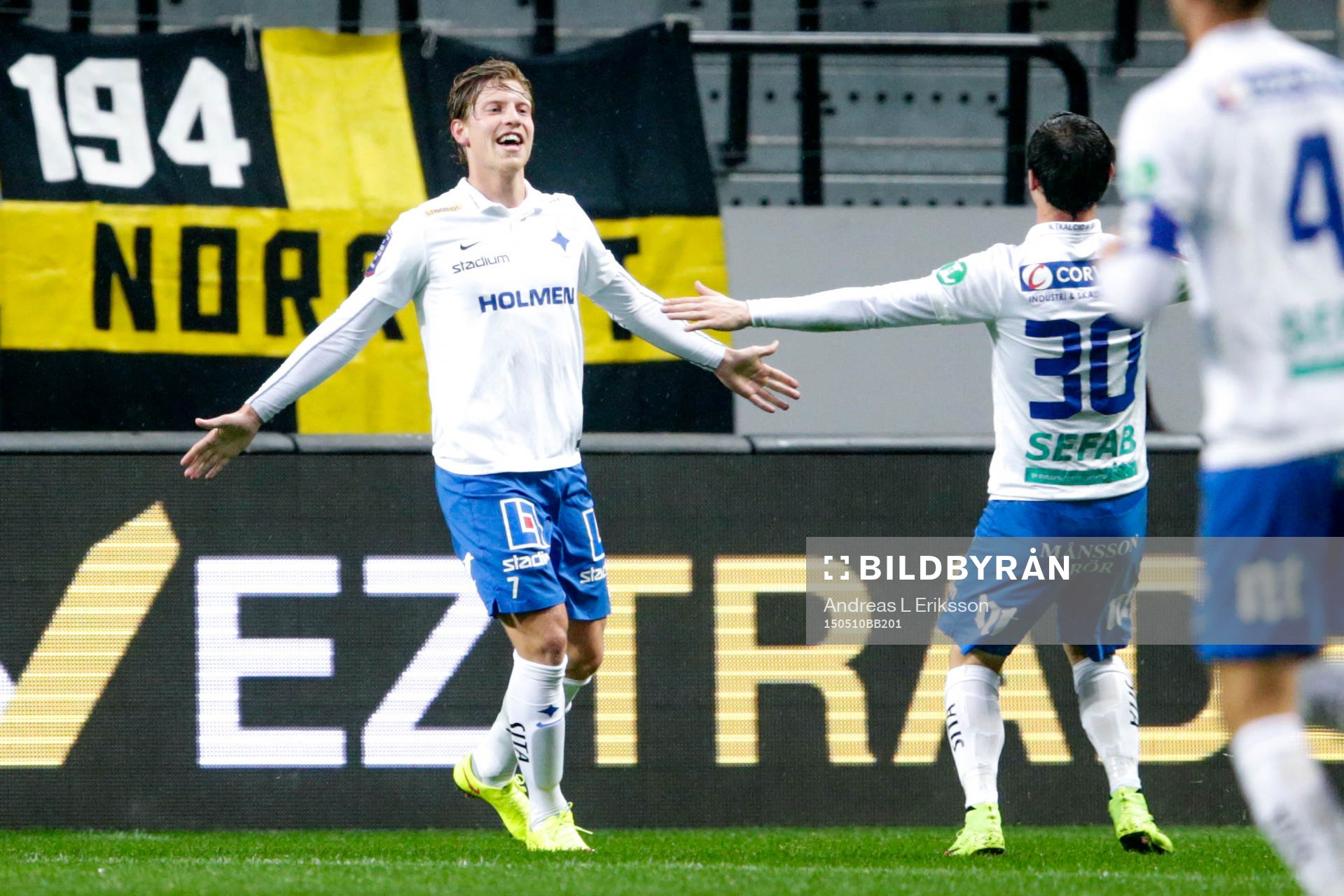 Norrköpings Alexander Fransson jublar