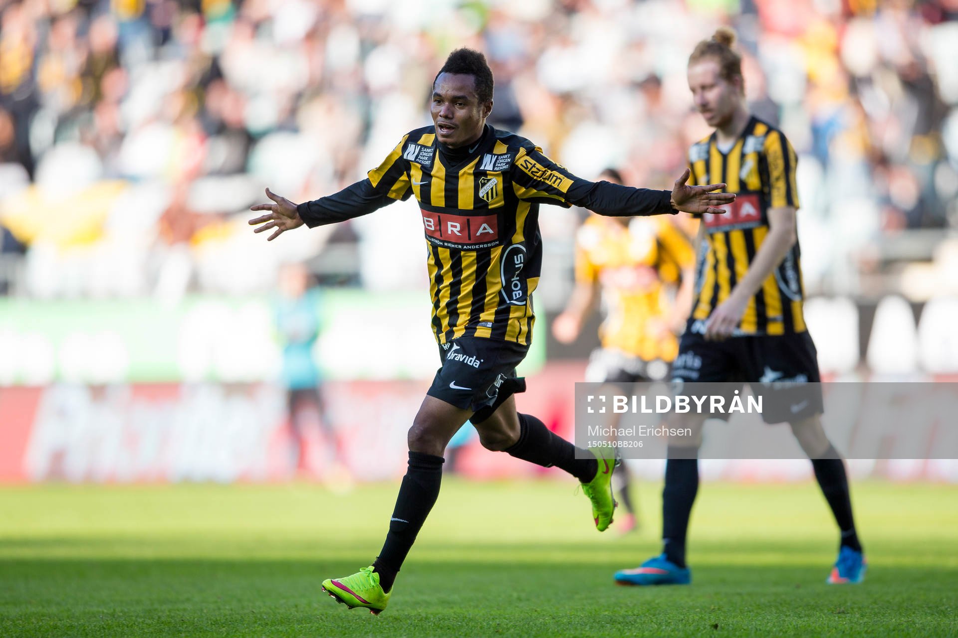 Häckens Nasiru Mohammed jublar