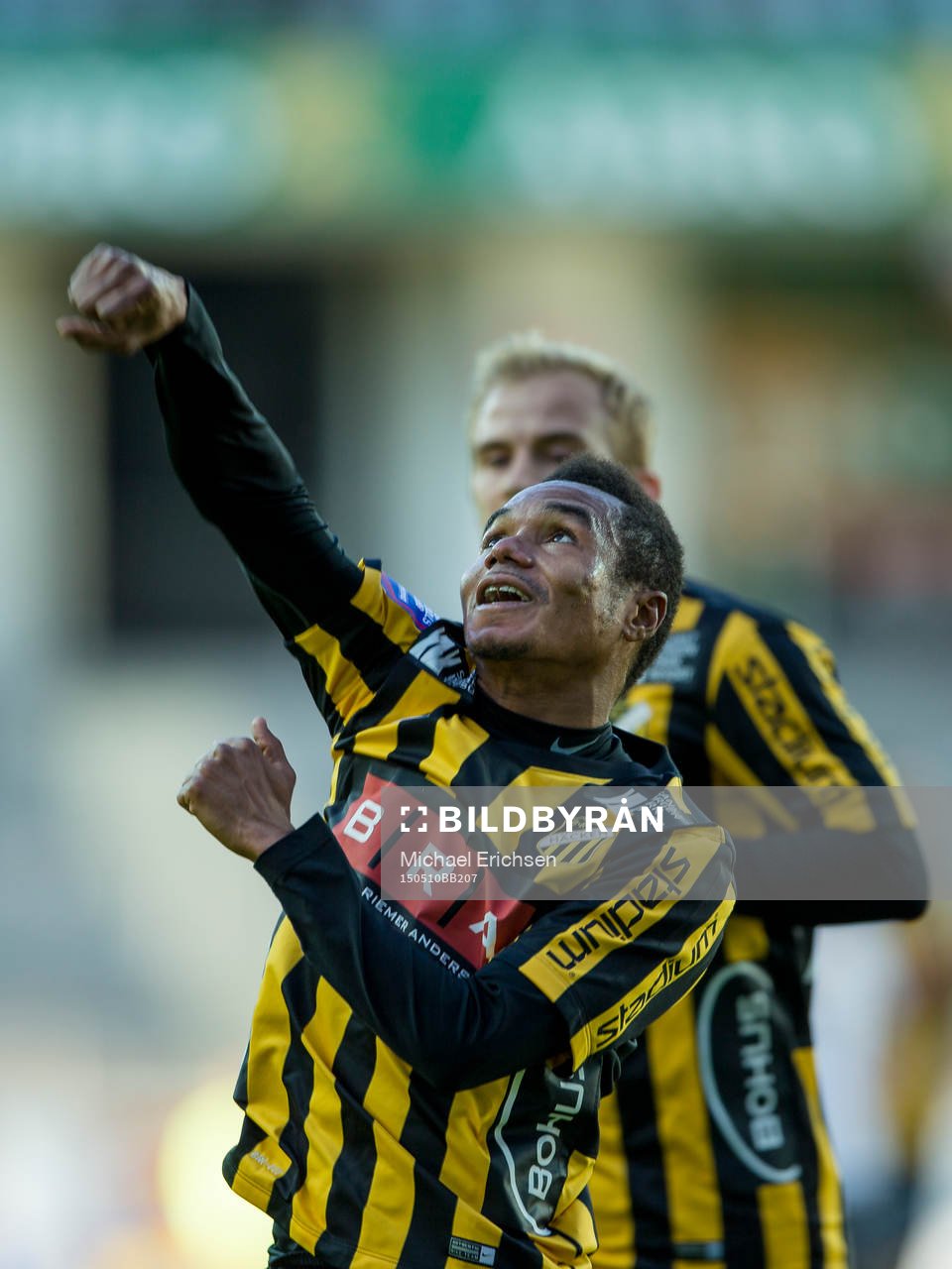 Häckens Nasiru Mohammed jublar