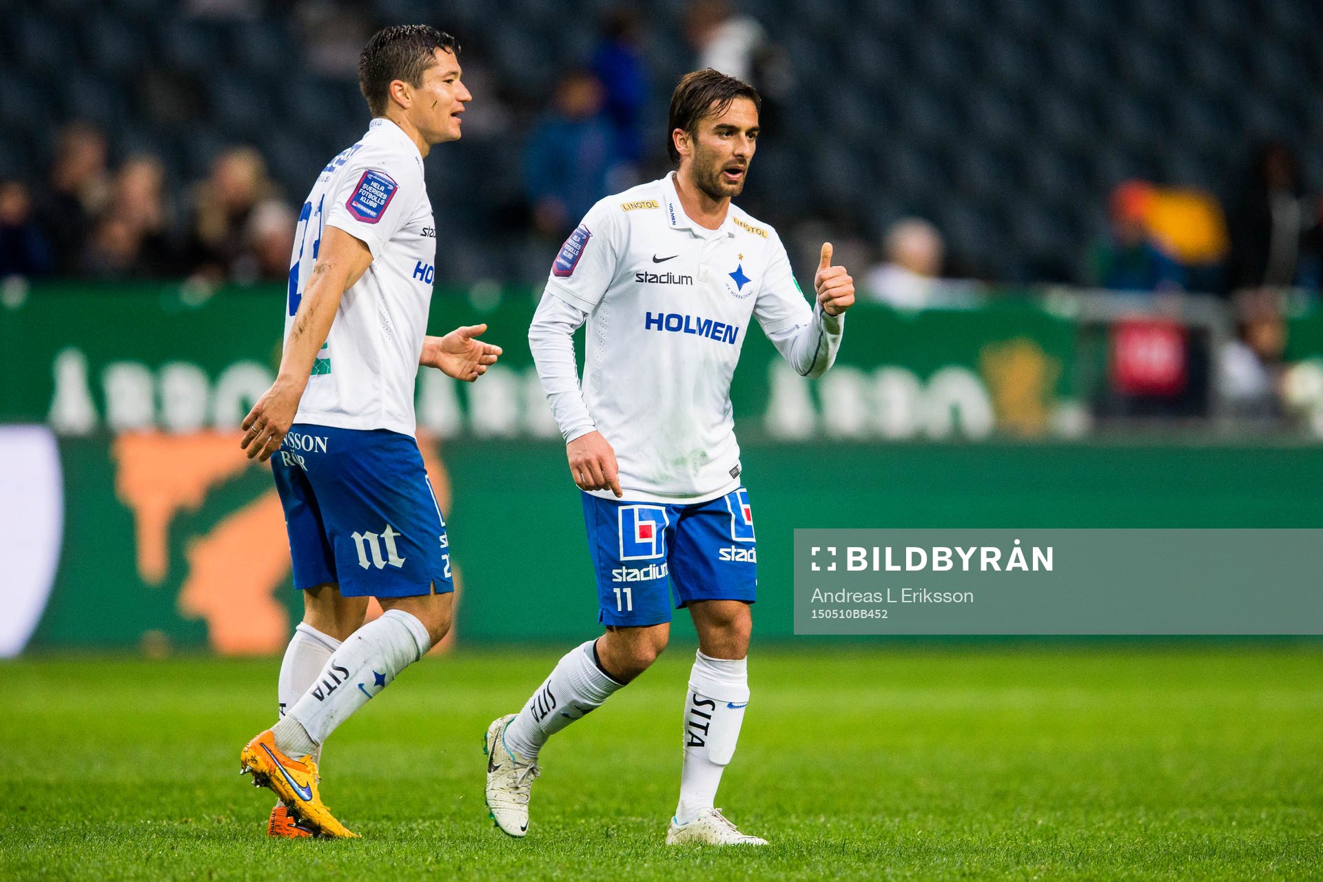 Norrköpings David Boo Wiklander och Christopher Nilsson