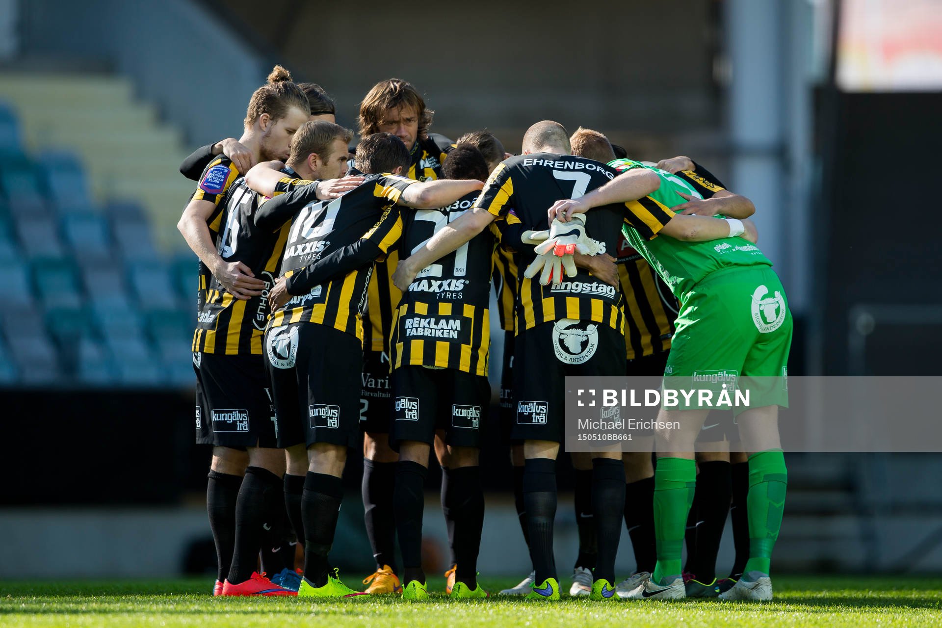 Häcken samlade innan fotbollsmatchen i Allsvenskan mellan