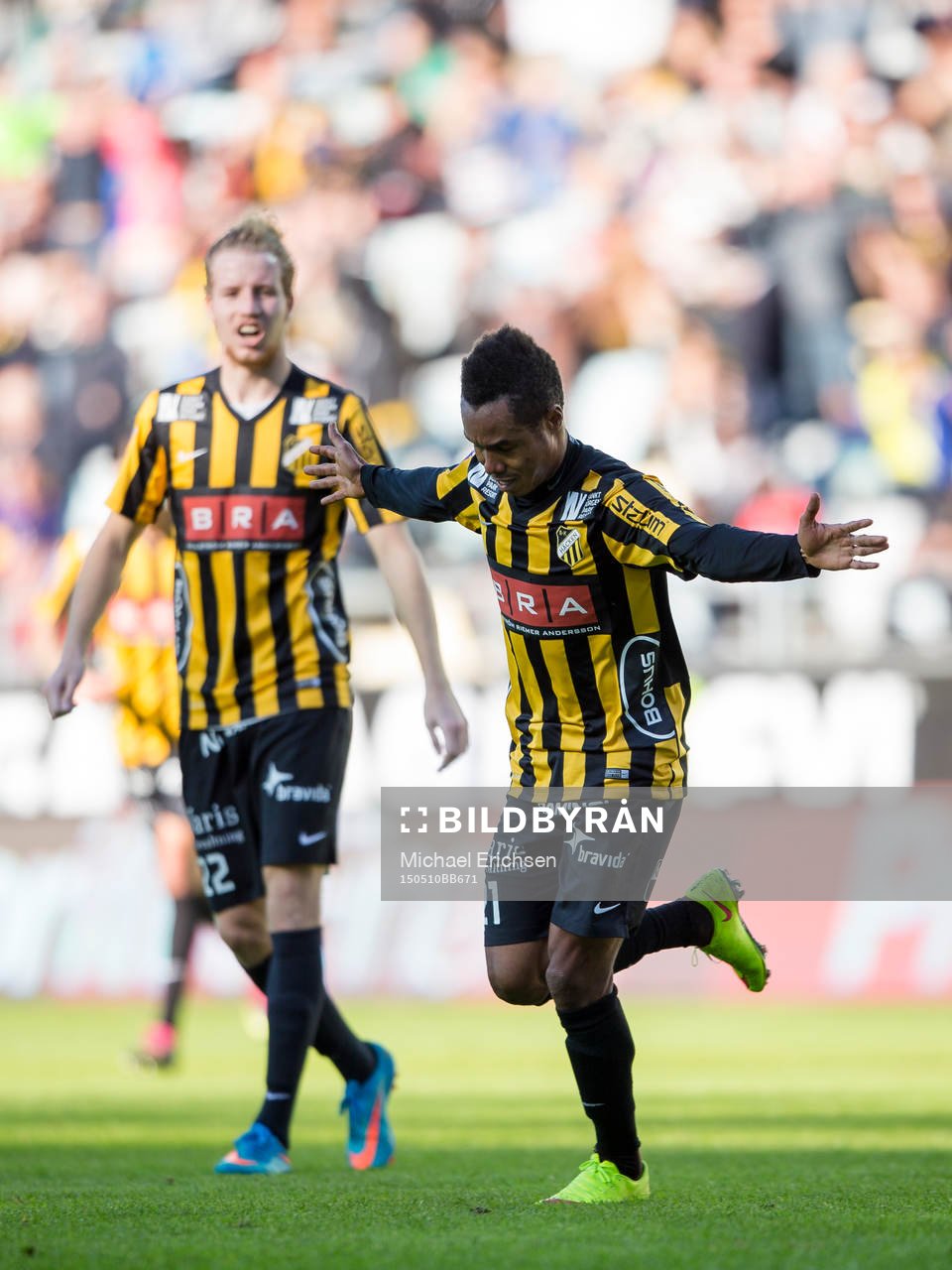 Häckens Nasiru Mohammed jublar
