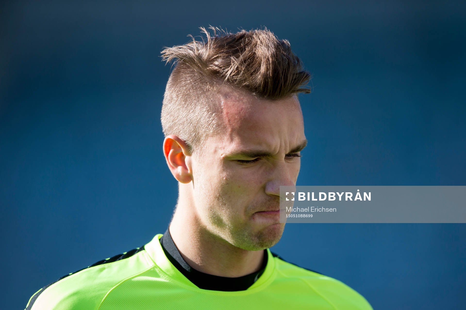 Häckens Jasmin Sudic innan fotbollsmatchen i Allsvenskan