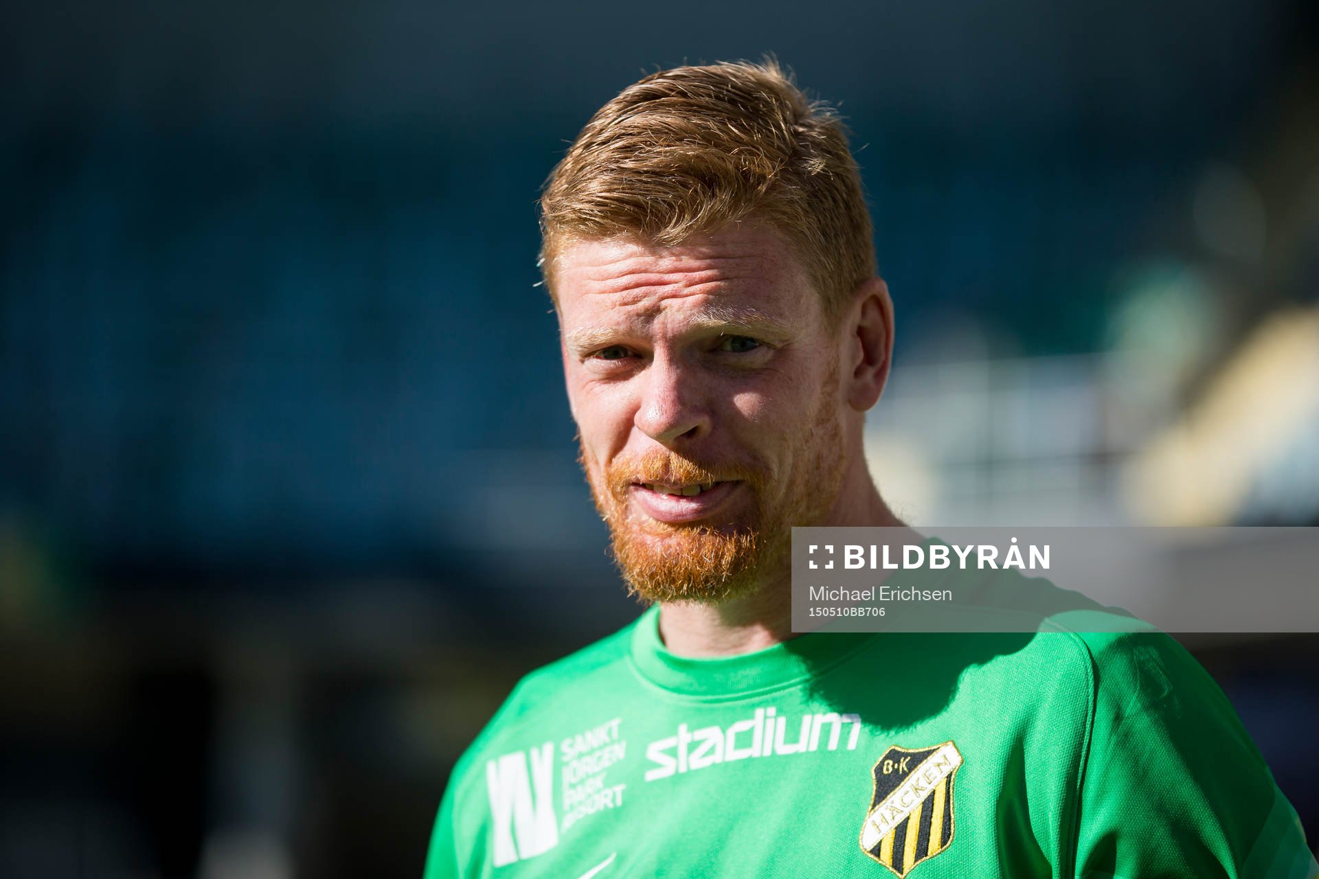 Häckens målvakt Christoffer Källqvist innan