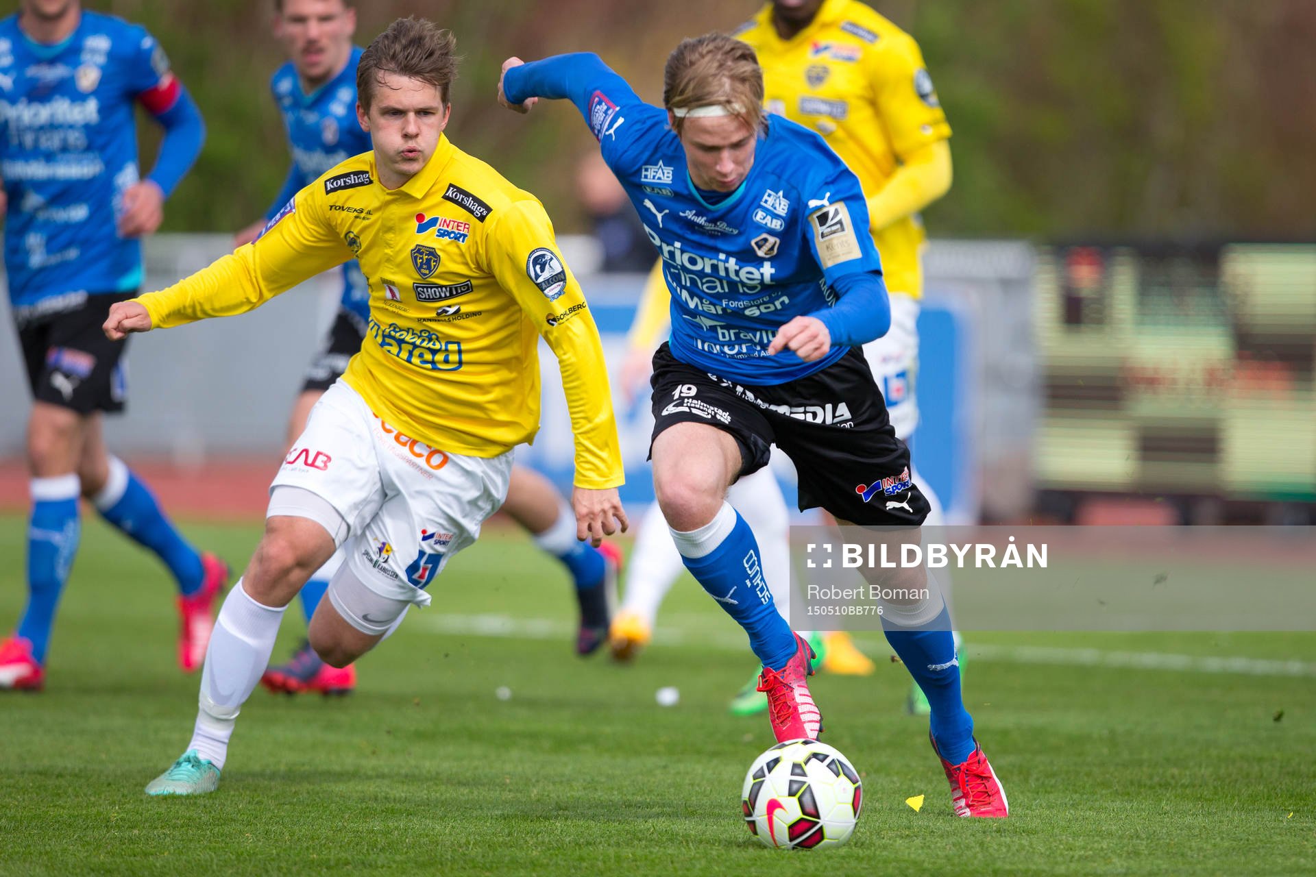 Falkenbergs Daniel Johansson och Halmstads Snorre Krogsgård