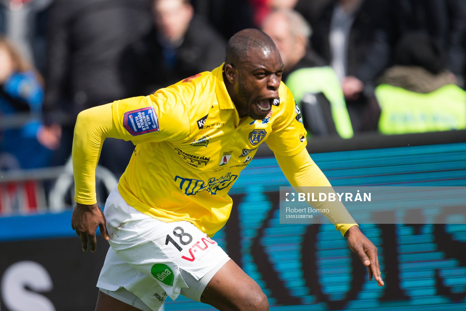 Falkenbergs Hakeem Araba jublar