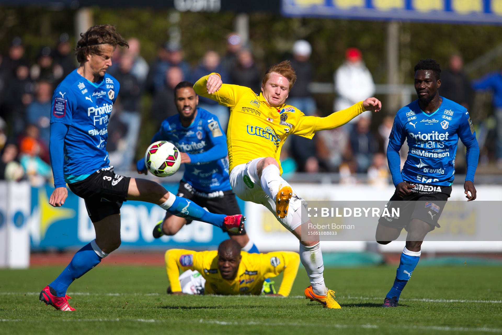 Halmstads Fredrik Liverstam (till vänster) och Falkenbergs