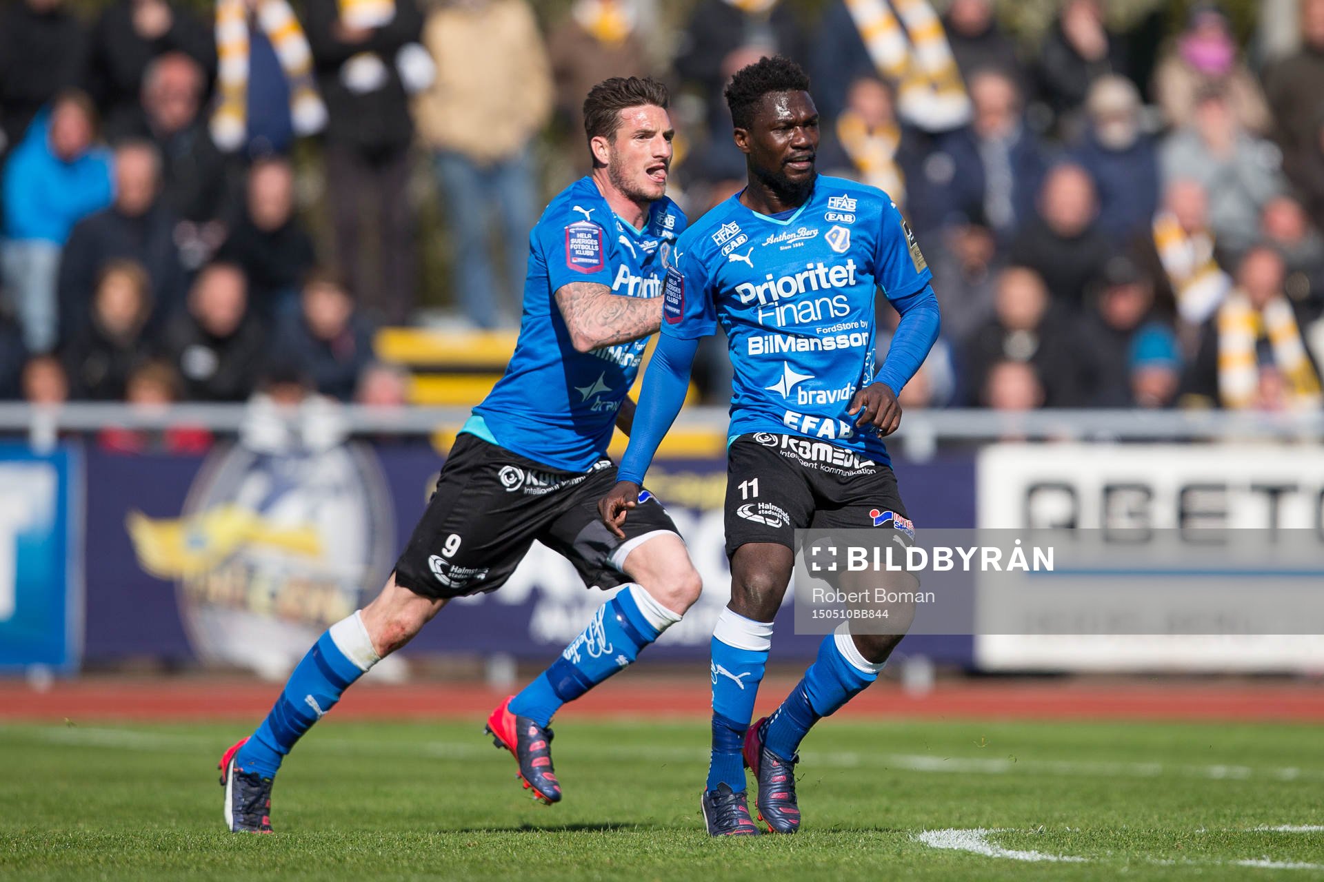 Halmstads James Keene och Halmstads King Osei Gyan