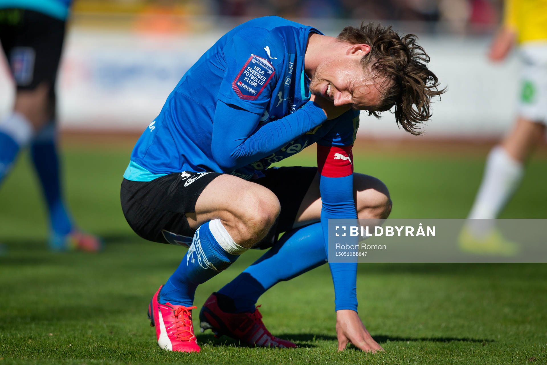 Halmstads Fredrik Liverstam har ont