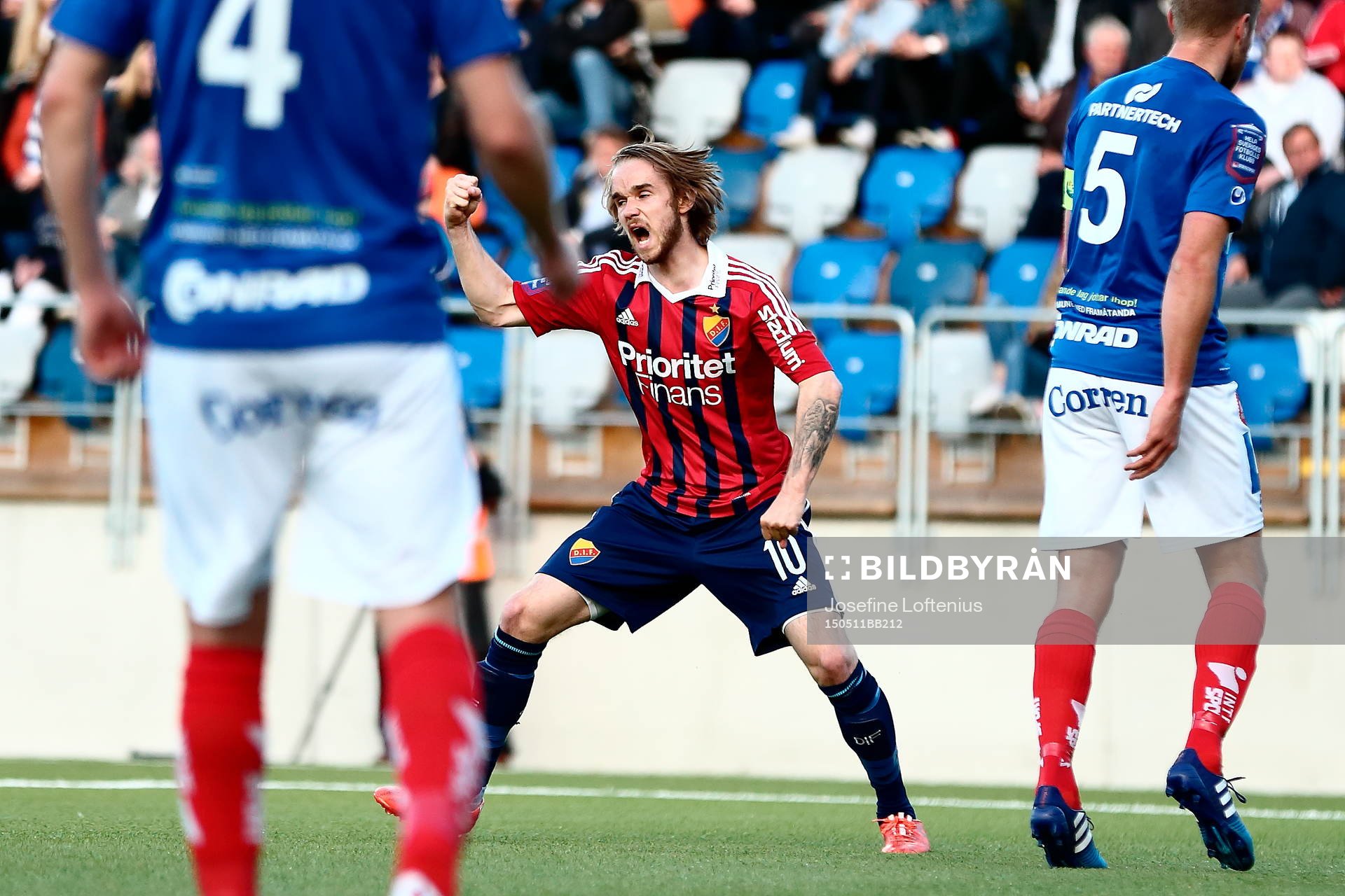 Djurgårdens Daniel Berntsen jublar