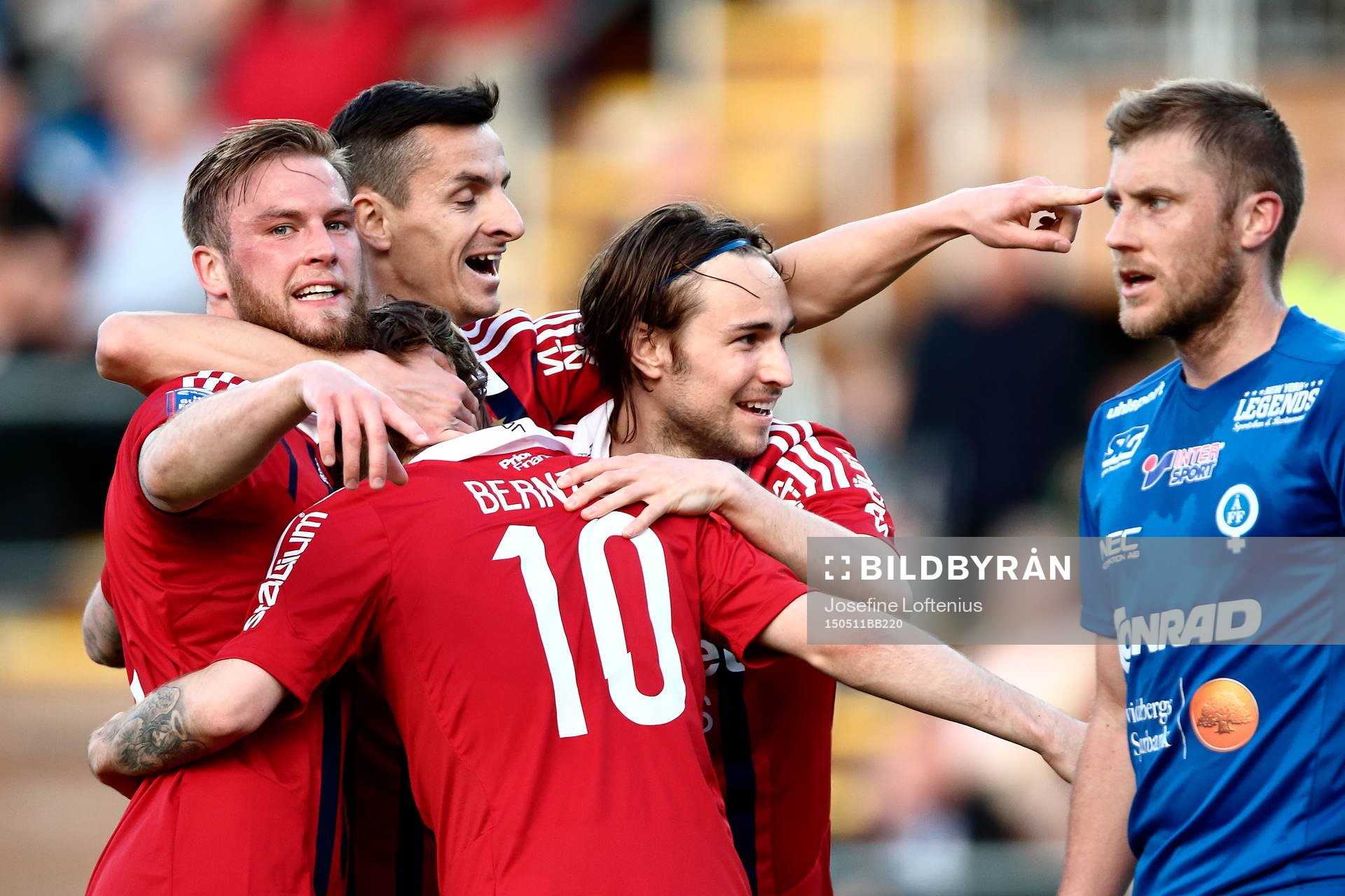 Djurgårdens Alexander Faltsetas och Haris Radetinac samt