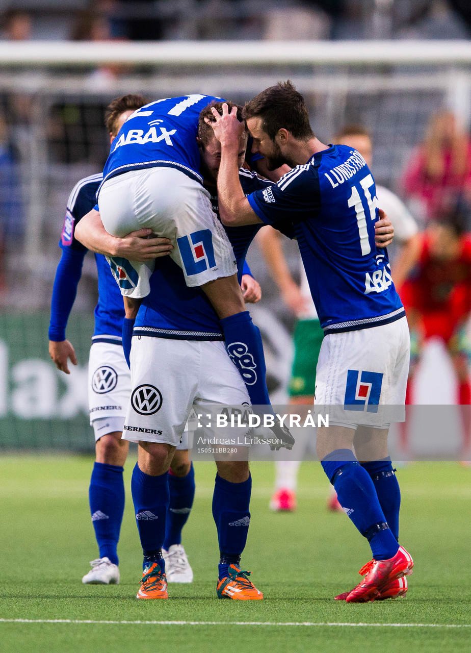 Sundsvalls Eric Larsson och Robert Lundström jublar