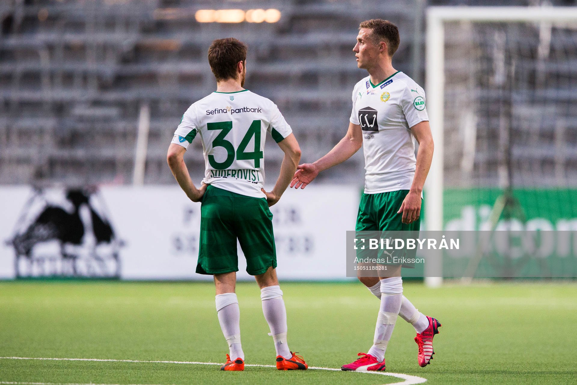 Hammarbys Måns Söderqvist och Fredrik Torsteinbö deppar