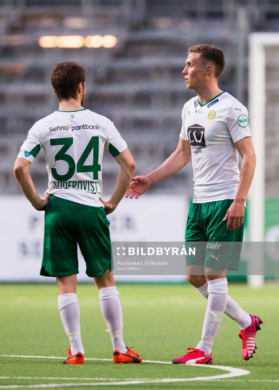 Hammarbys Måns Söderqvist och Fredrik Torsteinbö deppar