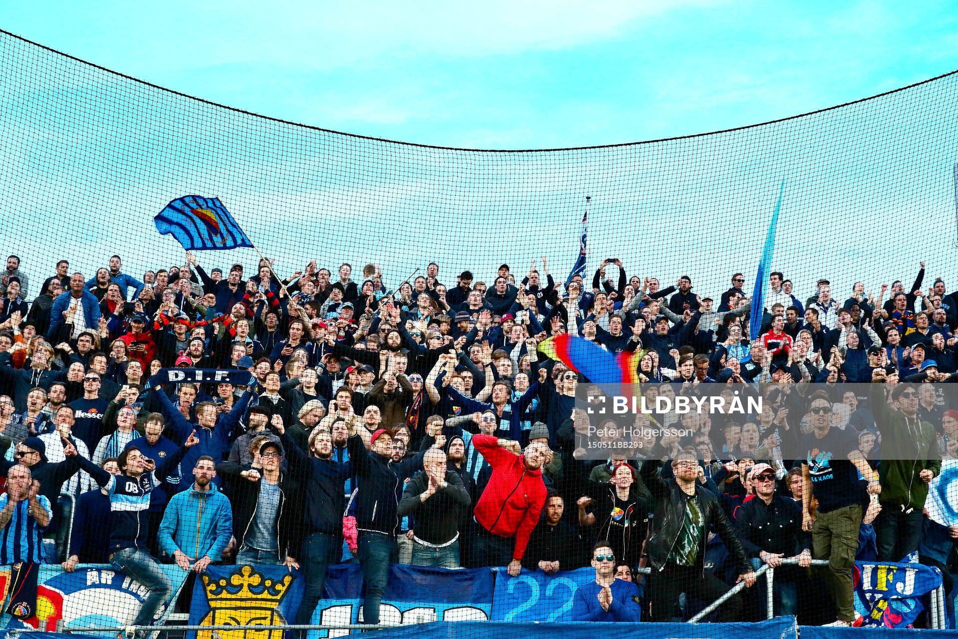 Djurgårdens supporters jublar