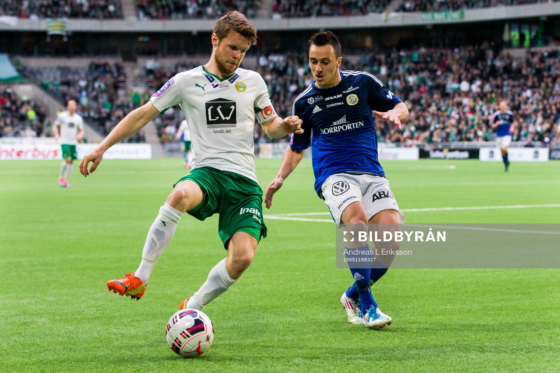 Hammarbys Måns Söderqvist och Sundsvalls Adam Chennoufi