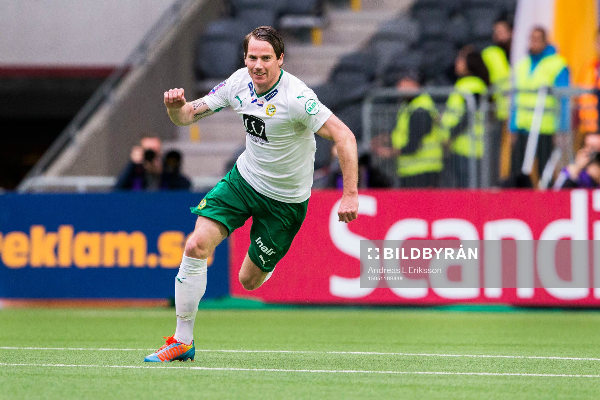 Hammarbys Johan Persson jublar