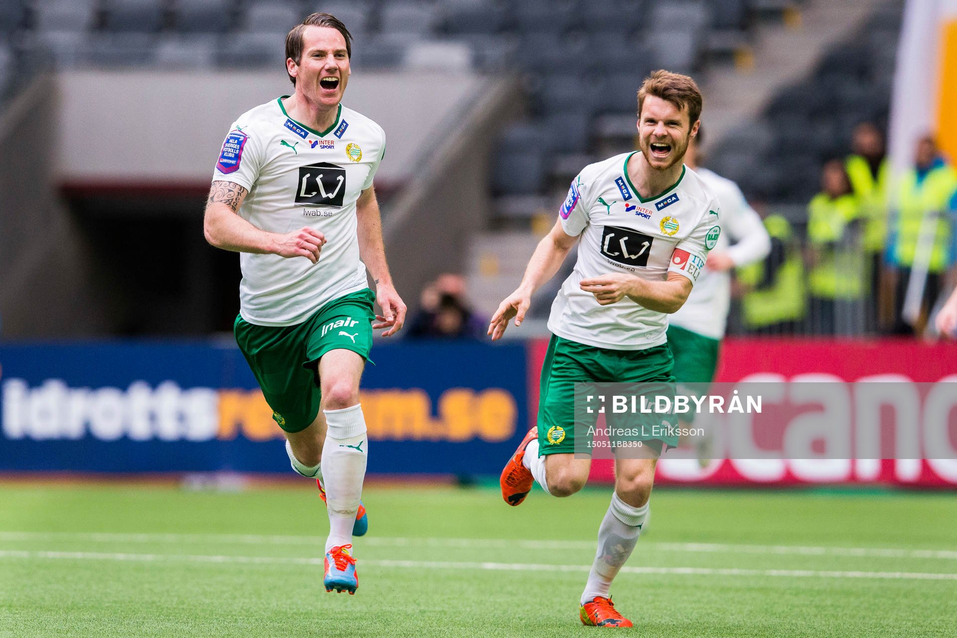 Hammarbys Johan Persson jublar