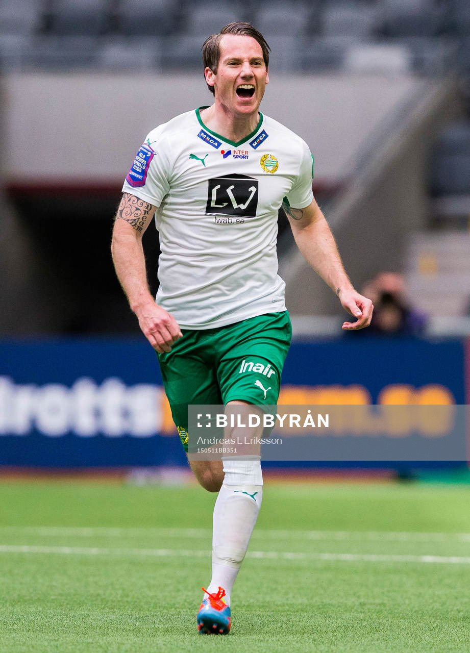 Hammarbys Johan Persson jublar