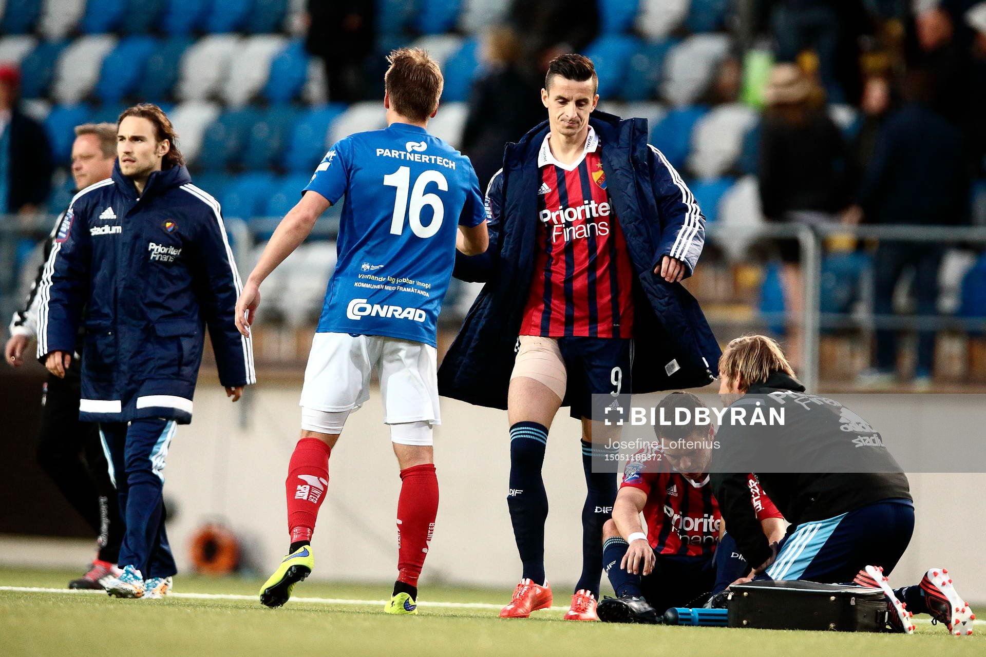 Djurgårdens Haris Radetinac, skadad, tackar Åtvidabergs