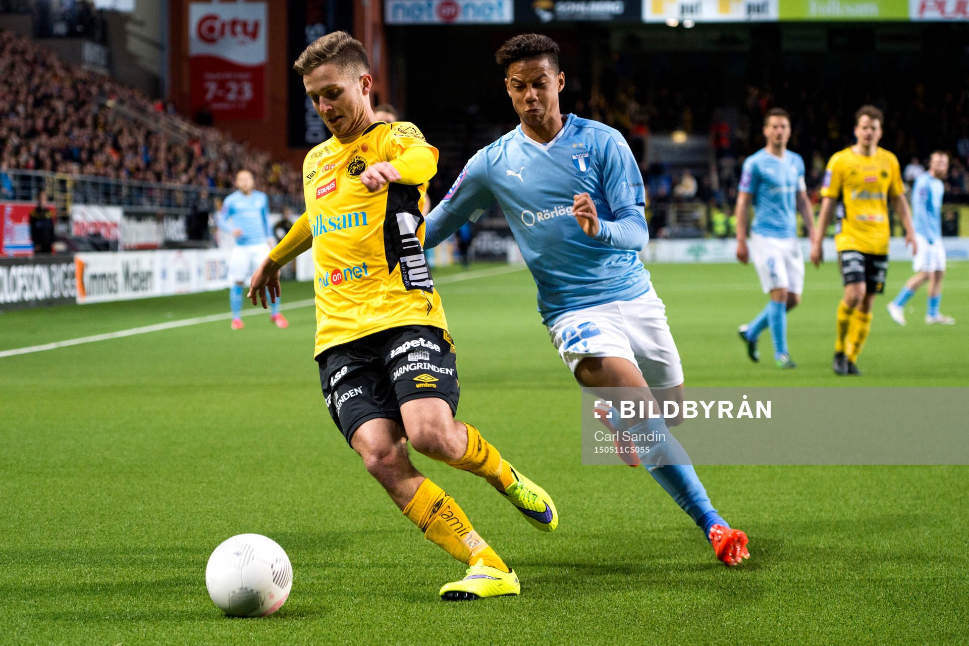 Elfsborgs Adam Lundqvist och Malmö FFs Tobias Sana