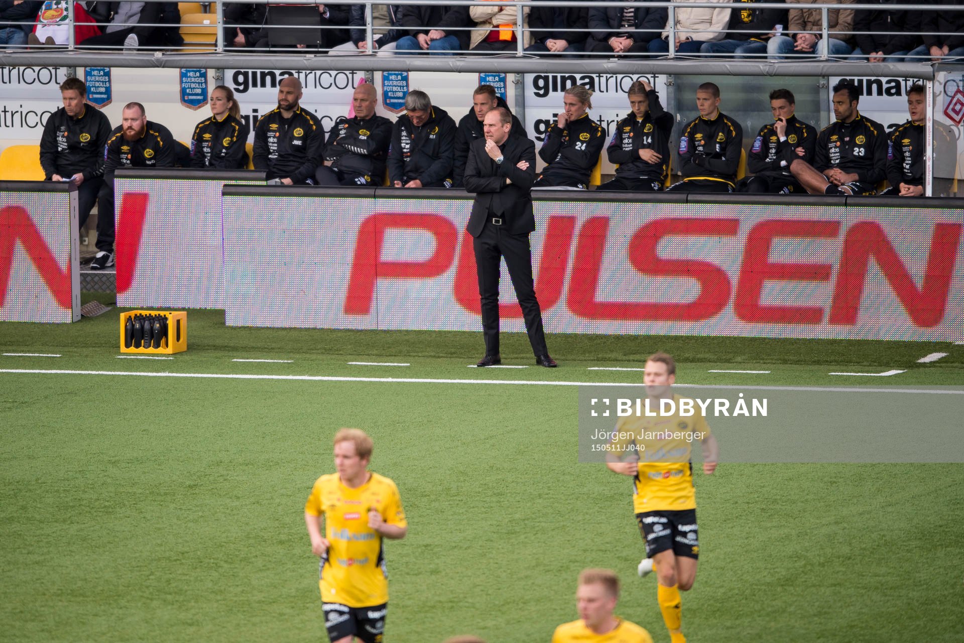Elfsborgs manager Magnus Haglund är fundersam framför