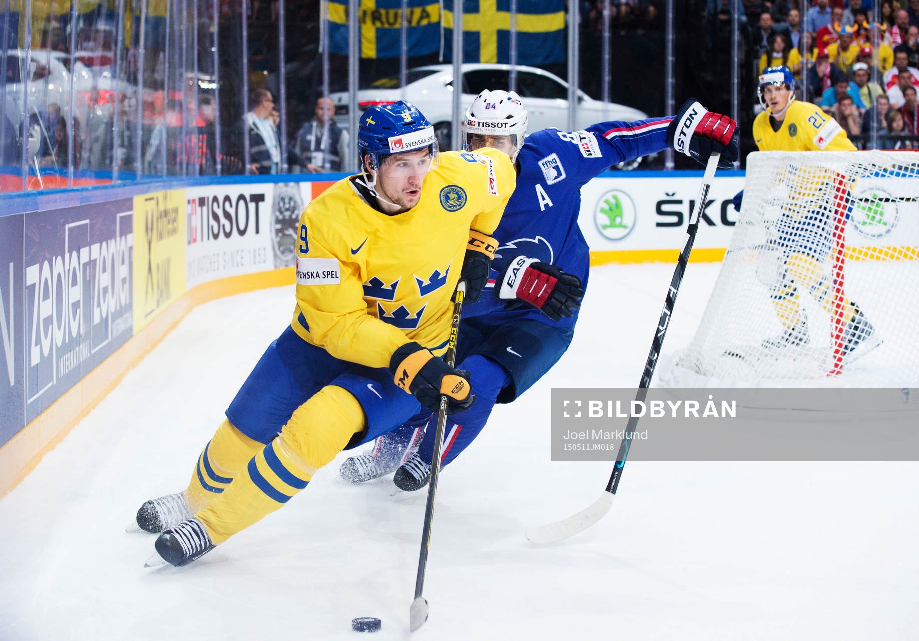 Sveriges Filip Forsberg och Frankrikes Kevin Hecquefeuille