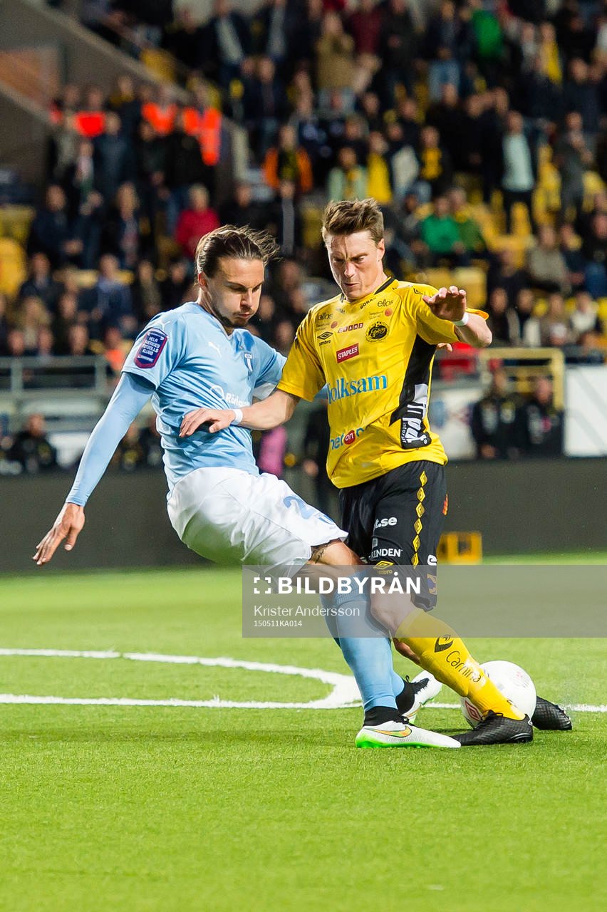 Malmö FFs Erik Johansson och Elfsborgs Lasse Nilsson