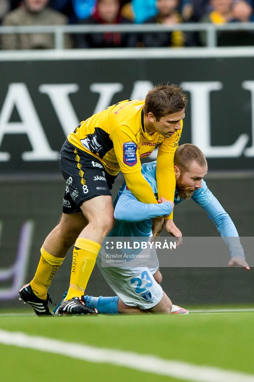Elfsborgs Anders Svensson och Malmö FFs Filip Helander