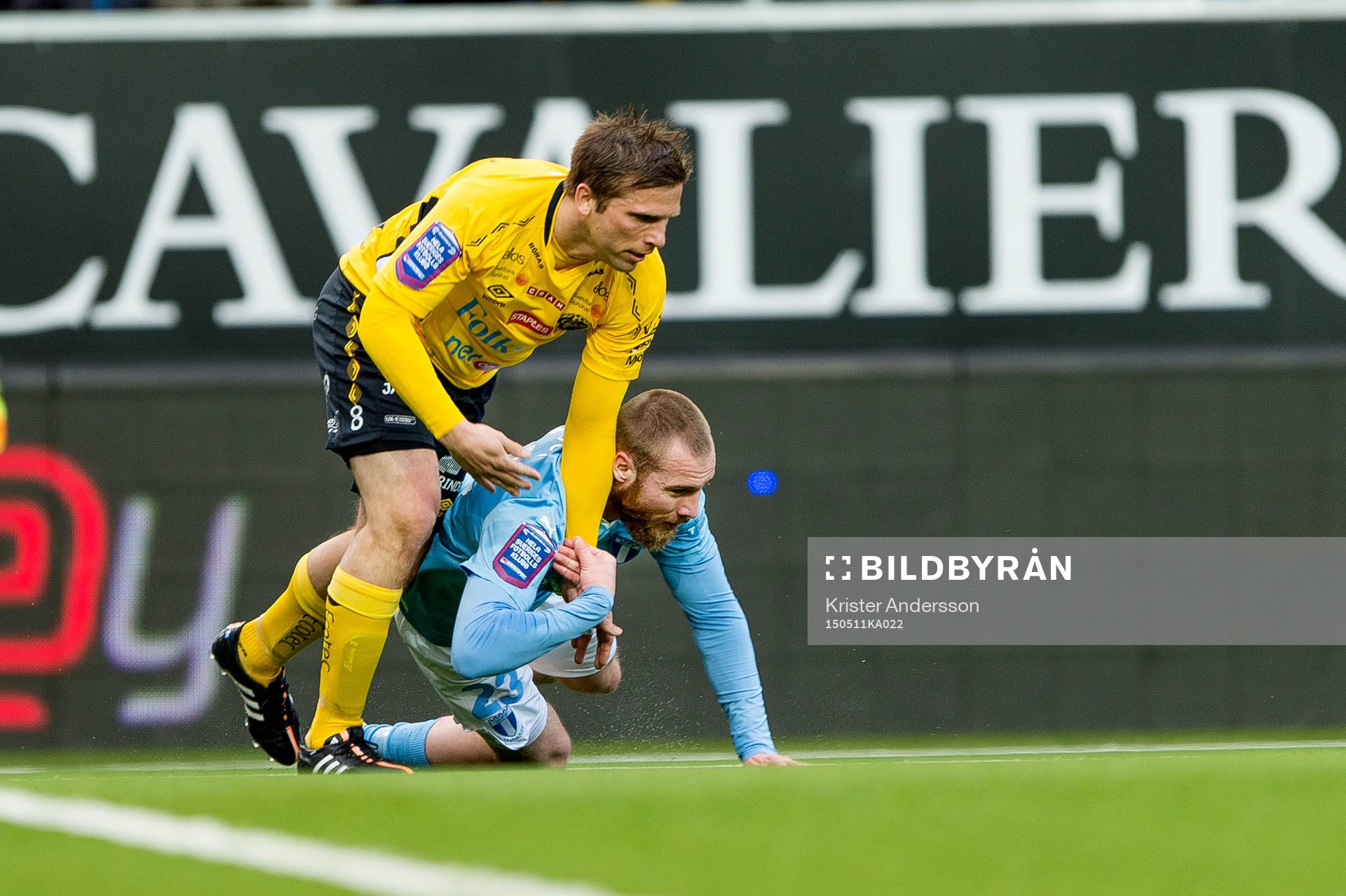 Elfsborgs Anders Svensson och Malmö FFs Filip Helander