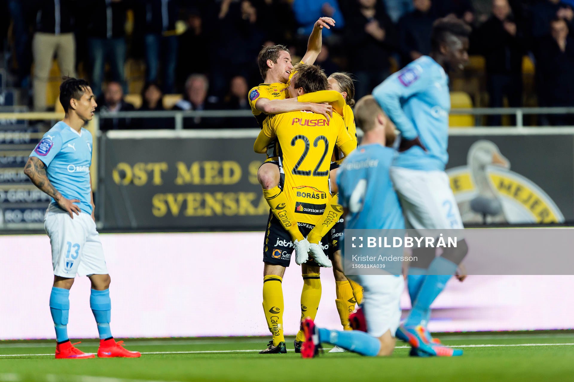 Elfsborgs Marcus Rohdén kvitterar till 2-2 och jublar