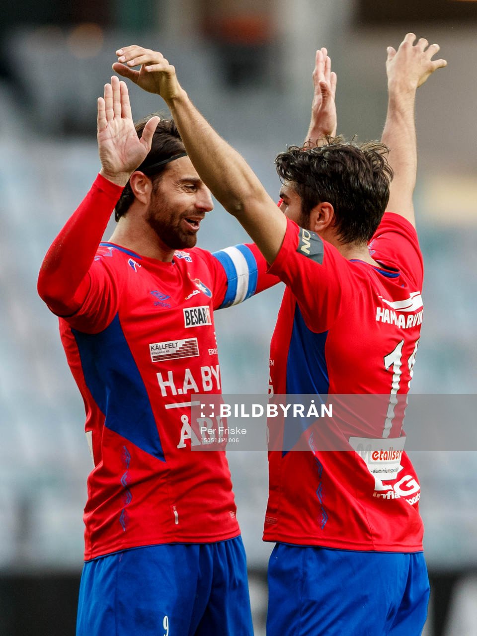 Örgrytes George Mourad och William Atashkadeh jublar