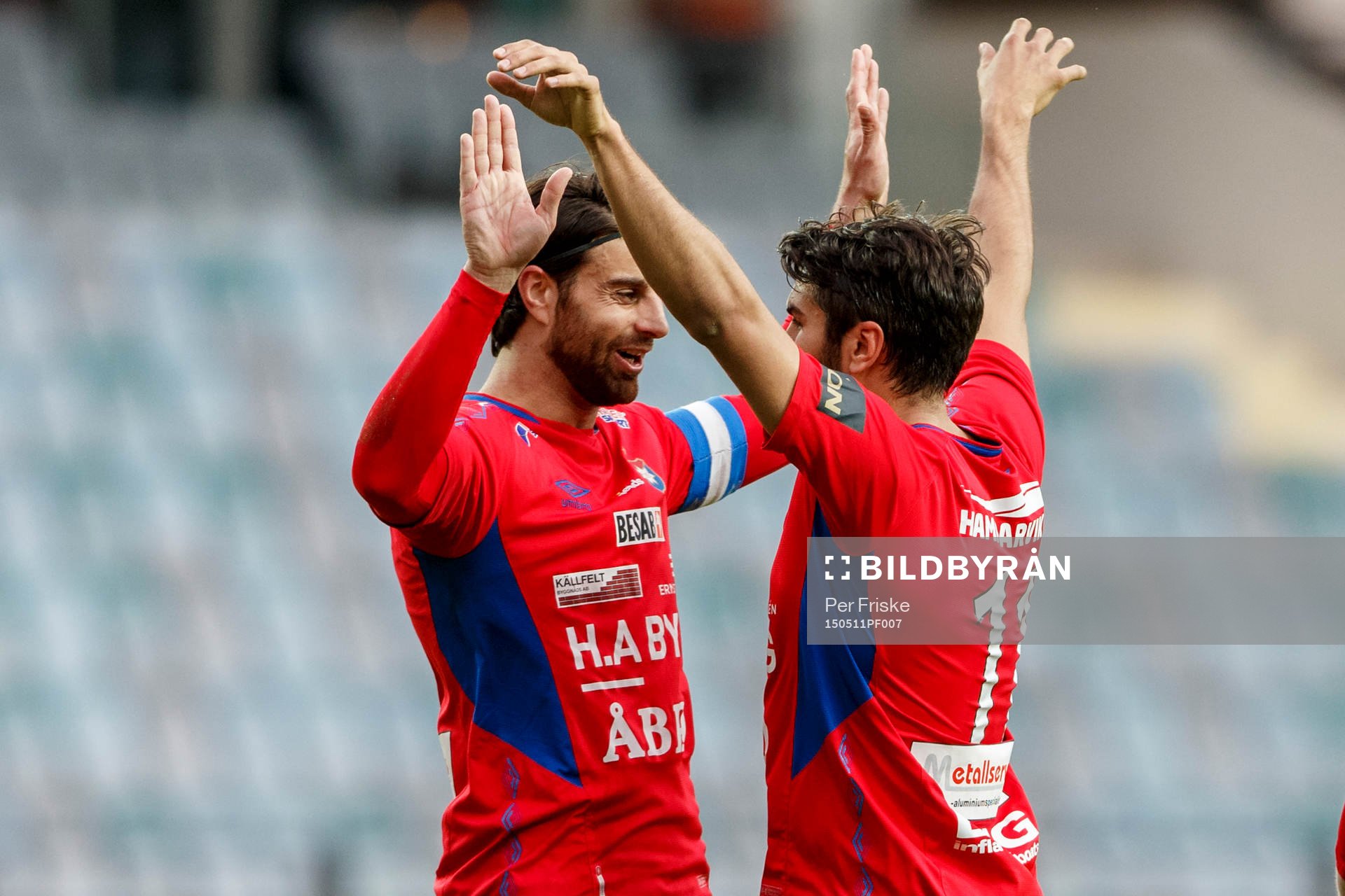 Örgrytes George Mourad och William Atashkadeh jublar