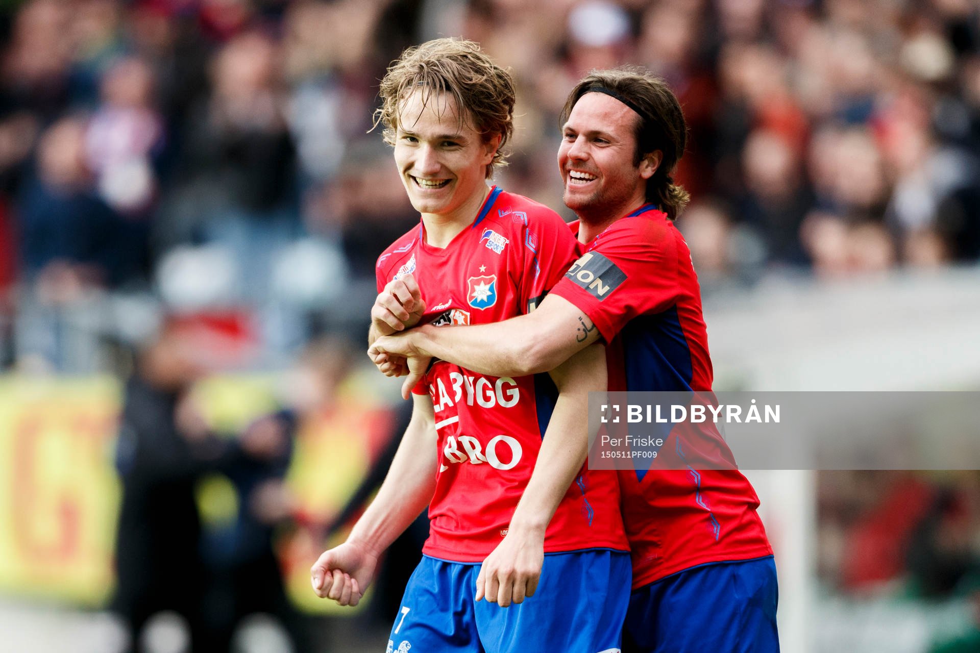 Örgrytes Jakob Lindström och Hampus Bohman jublar