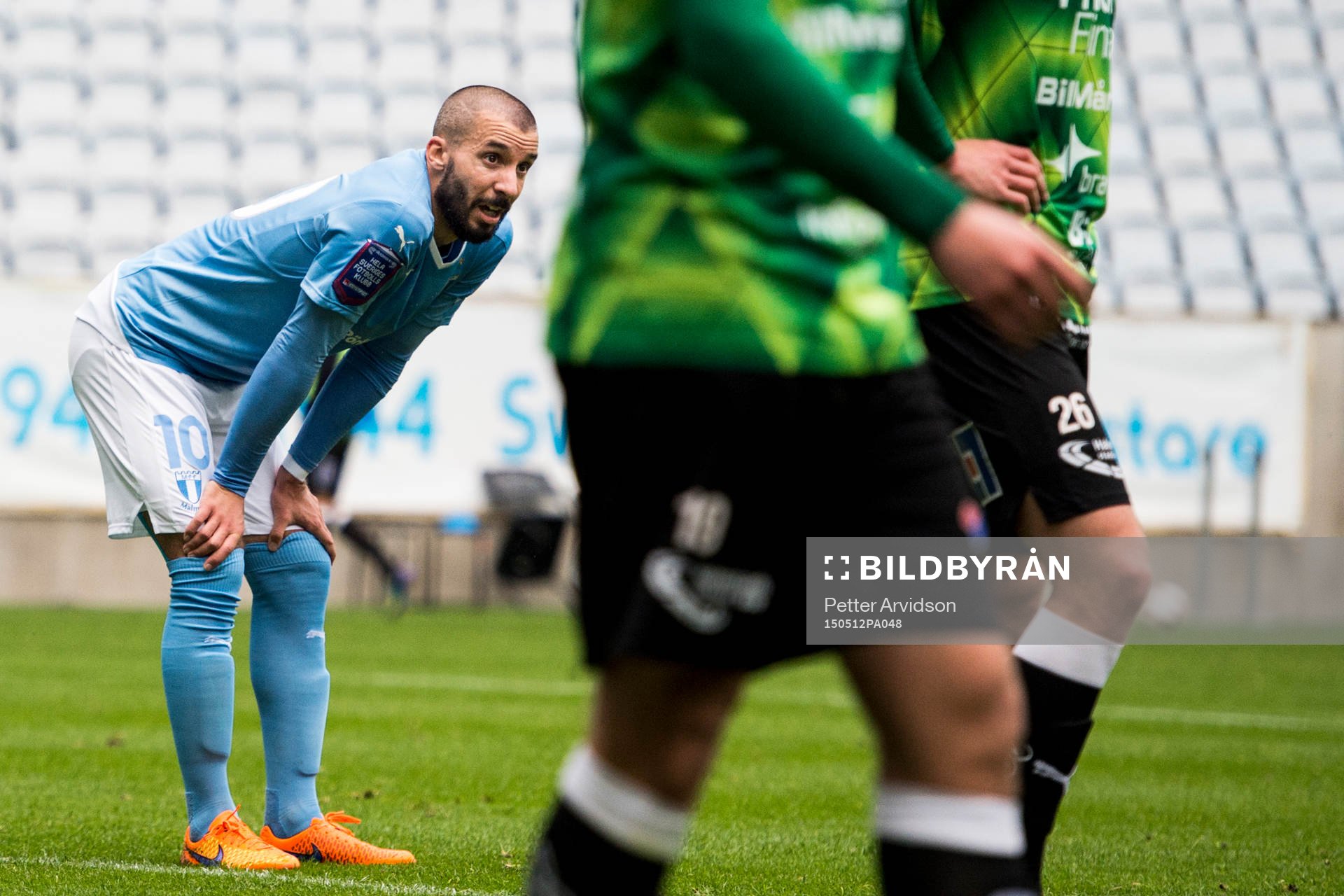 Malmö FFs Guillermo Molins pustar ut