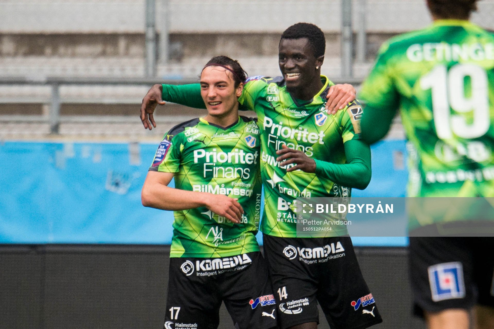 Halmstads Sead Haksabanovic och Kwame Amponsah Karikari