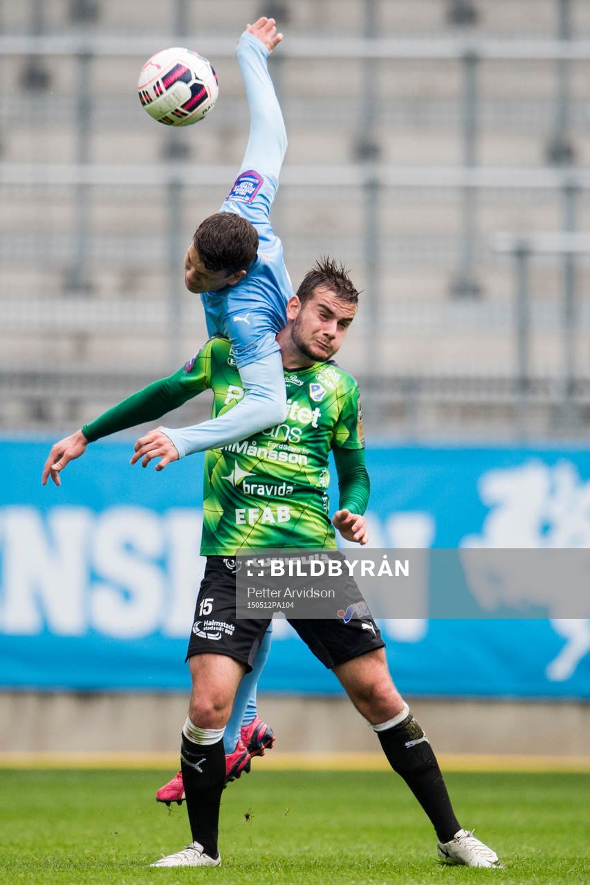 Malmö FFs Mattias Andersson och Halmstads Perparim Beqaj