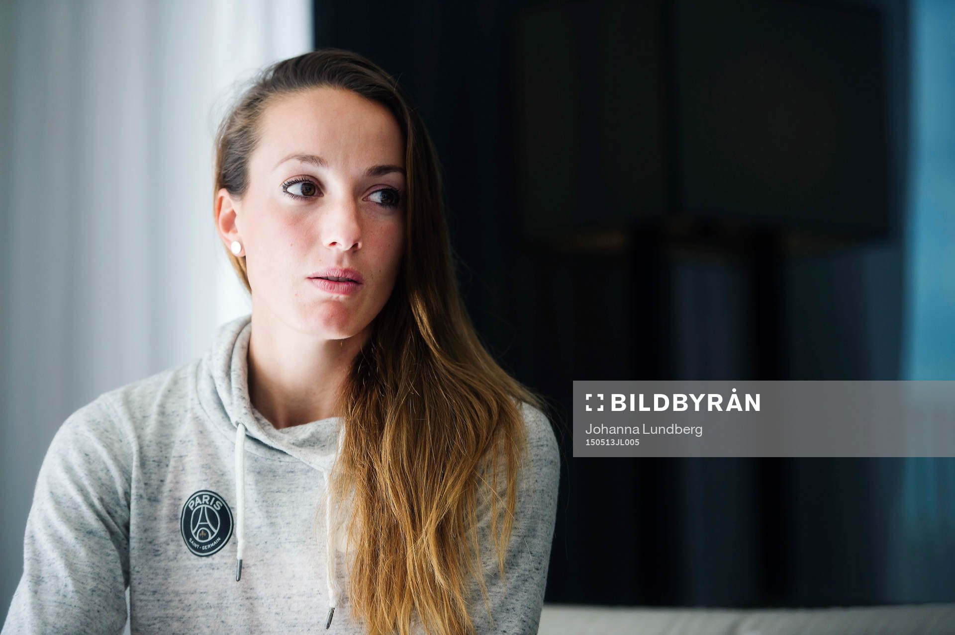 PSG:s Kosovare Asllani inför finalen i Champions League den 13 maj 2015 i Berlin.