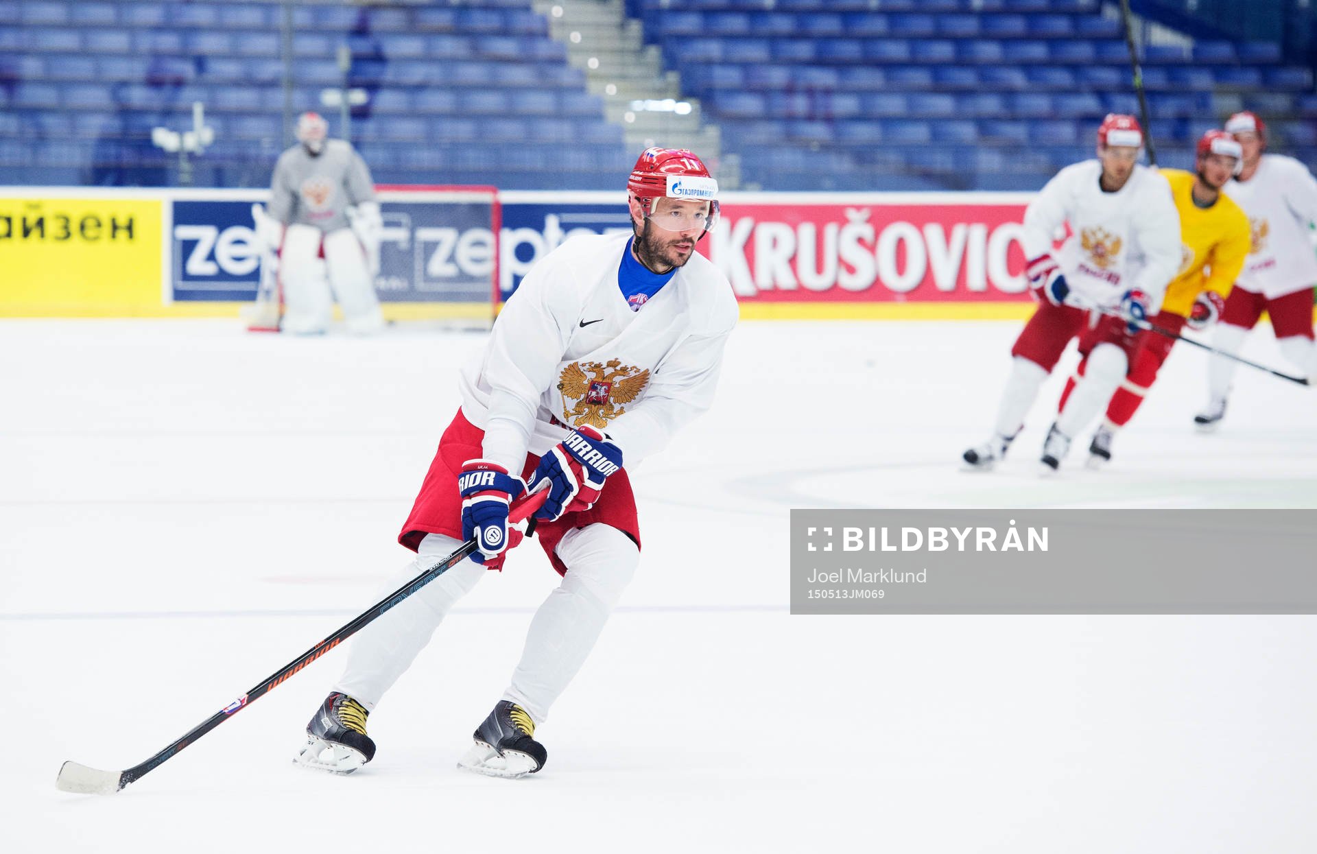 Ilya Kovalchuk på Rysslands ishockeylandslags träning